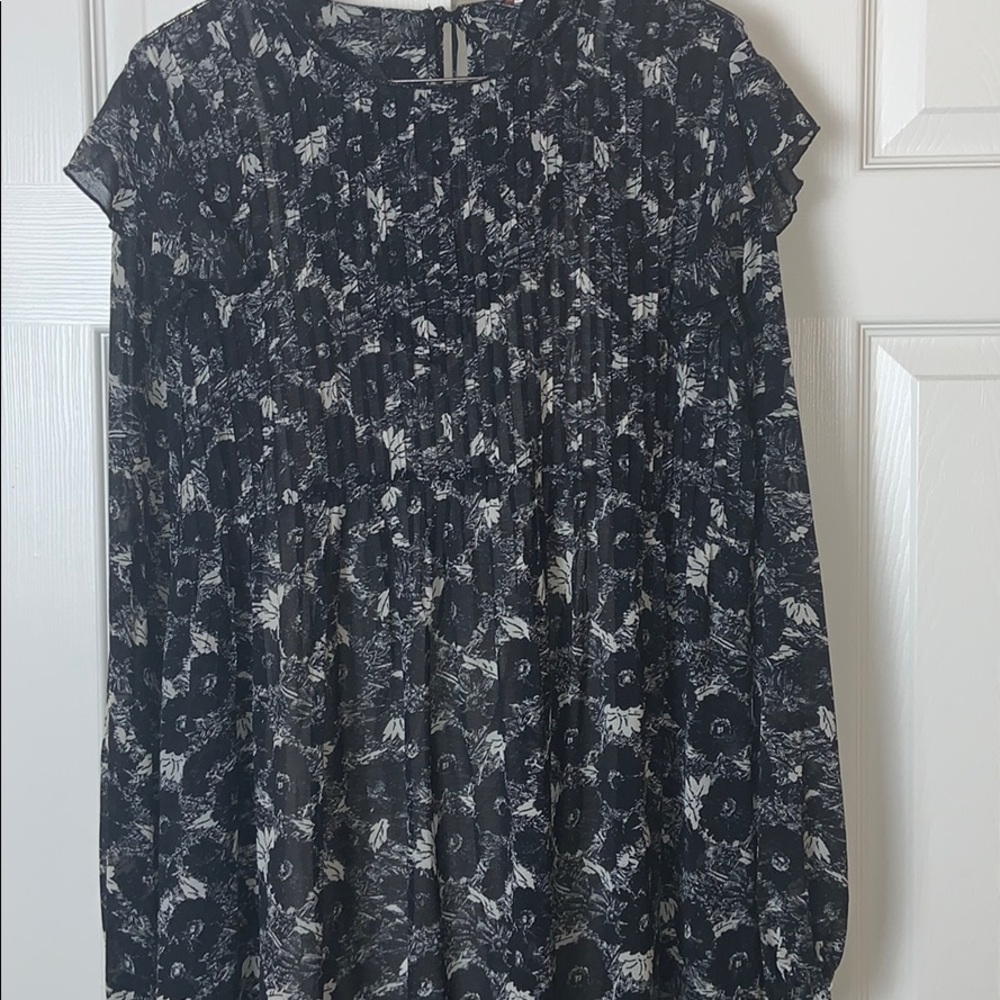 🎉HP🎊Free People Floral Ruffle Mini Dress NWT - Picture 5 of 8